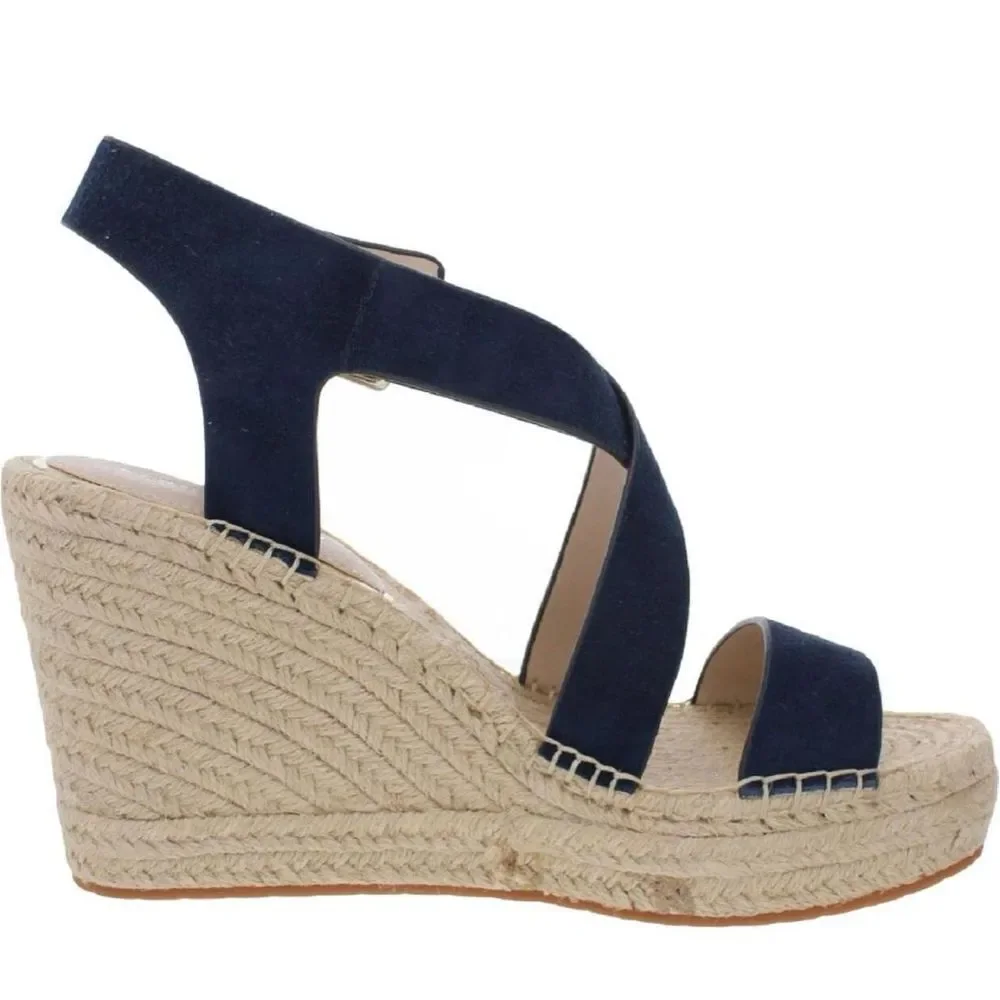 ✨Kenneth Cole Women's Olivia Cross Sandal Sz 7.5 Wedge✨